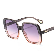 Fashion Women Oversize Sunglasses Gradient Plastic Brand Designer Female Sun Glasses Uv400